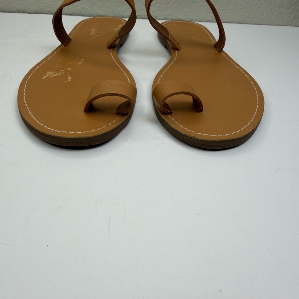 Madewell Women’s Desert Camel The Boardwalk Bare Slide Leather Sandals Size 8.5 - Picture 3 of 12